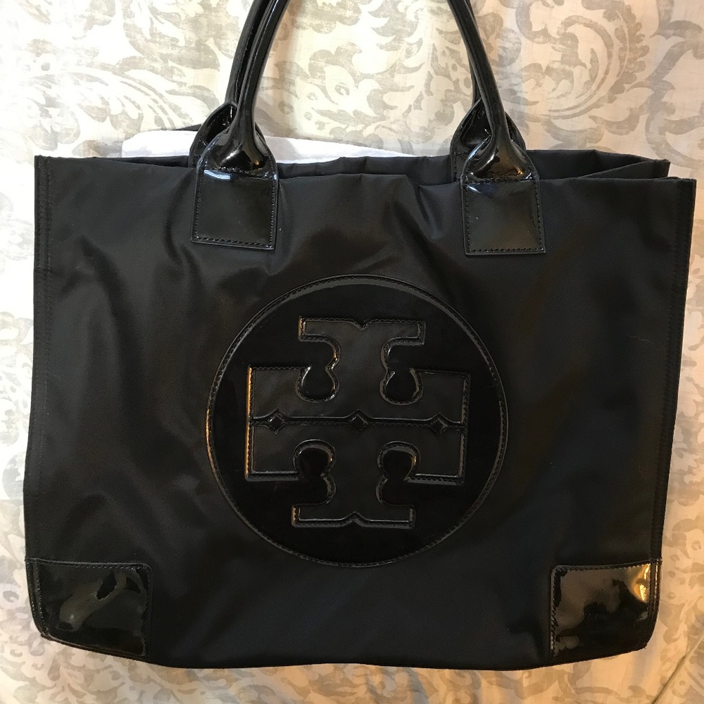 Tory Burch Ella Nylon Patent Tote